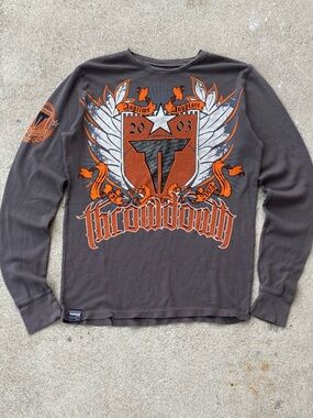 Y2k Affliction Style Thermal Longsleeve